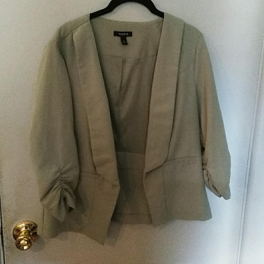 Torrid Olive green blazer